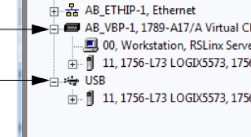 Connect to PLC via USB cable