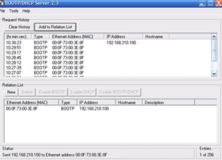 BootP DHCP Tool PLC Programming & Automation