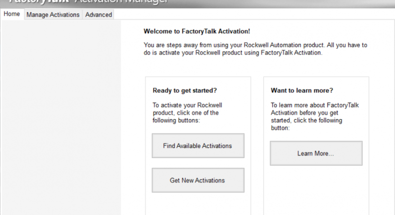 FactoryTalk Activation Manager