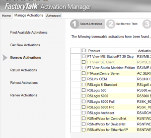 factorytalk activation manager floating