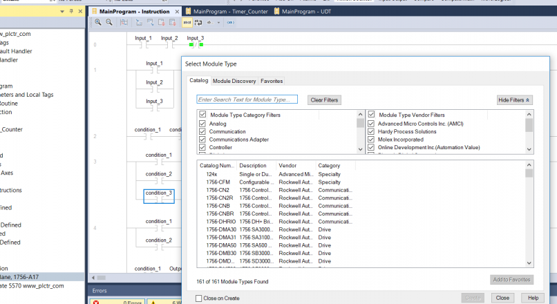 New Module Add to PLC with Logix Designer