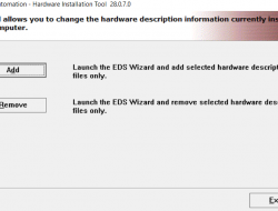EDS File Installation via RSLinx EDS Hardware Installation Tool